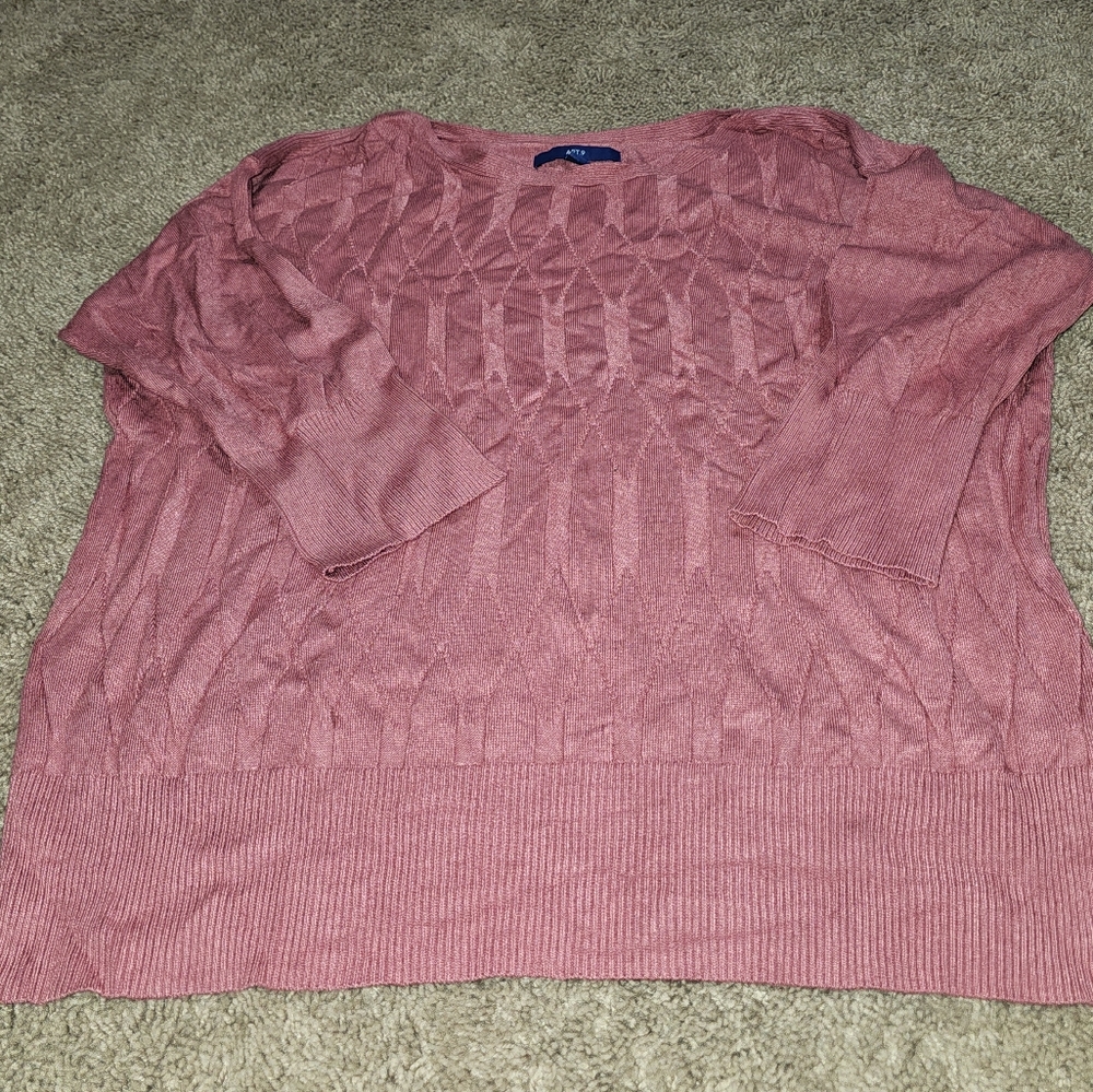 Coral, 1/2 sleeve sweater